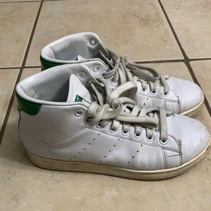 Adidas Stan Smith Green Mid Leather High Tops
